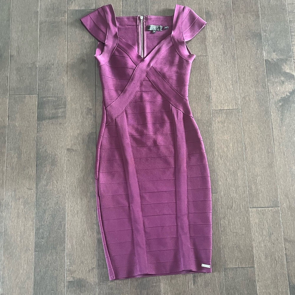 Elegant Purple Guess Women's Dress